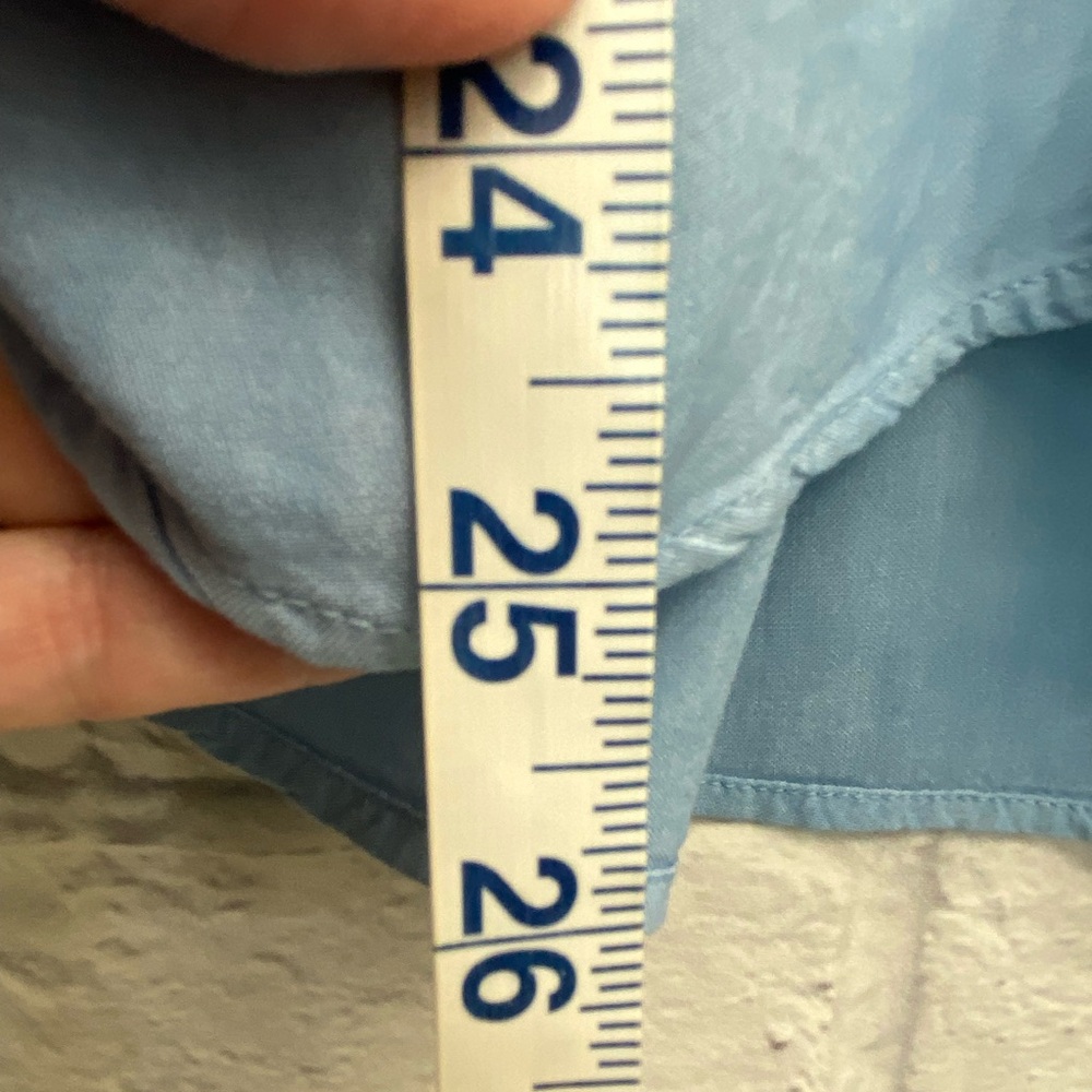 NWT Yana K Mason Top Blue Gray Rayon Tie Dye SMALL - Picture 7 of 9
